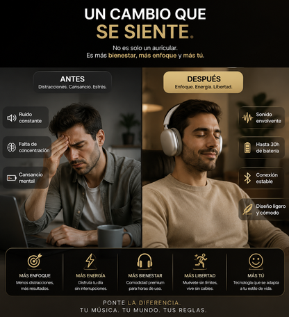 Auriculares PRO Max gris + caja y cargador + Bluetooth 5.3 Premium + 🎁 ¡REGALO EXCLUSIVO SOLO POR HOY! 🔥